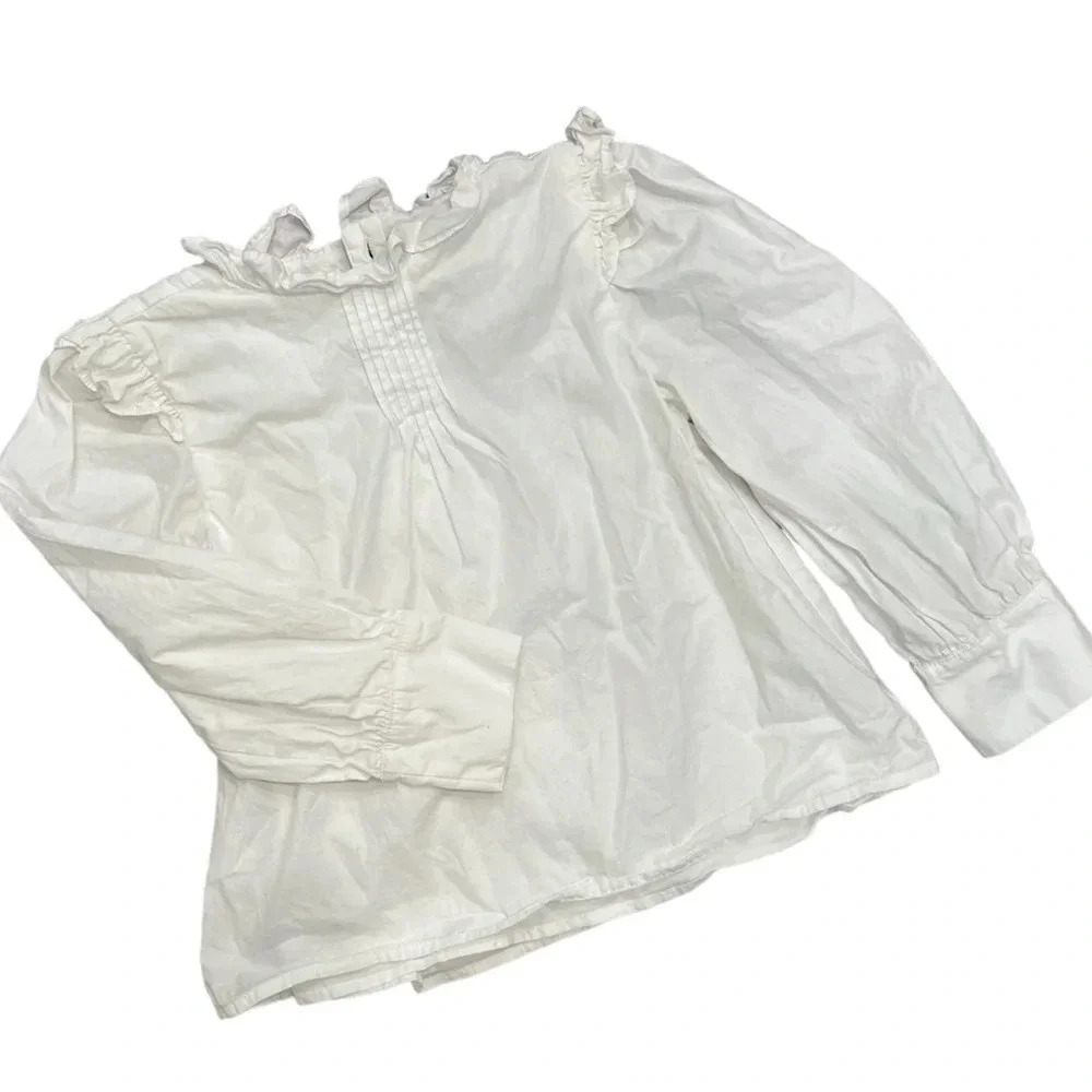 Janie and Jack Pintucked Ruffle Top